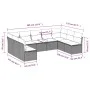 Set muebles jardín 9 pzas y cojines ratán sintético gris claro de , Conjuntos de jardín - Ref: Foro24-3249911, Precio: 584,78...