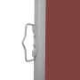Toldo lateral retráctil para patio marrón 140x1200 cm de vidaXL, Sombrillas - Ref: Foro24-313390, Precio: 113,62 €, Descuento: %
