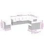 Set of 10-piece garden sofas with light gray synthetic rattan cushions by , Garden sets - Ref: Foro24-3249641, Price: 653,46 ...