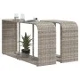 Storage shelves 2 units light gray synthetic rattan by , Hangers and shelves - Ref: Foro24-366188, Price: 84,87 €, Discount: %