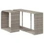 Storage shelves 2 units light gray synthetic rattan by , Hangers and shelves - Ref: Foro24-366188, Price: 84,87 €, Discount: %