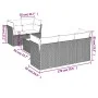 Garden sofa set 6 pieces and gray synthetic rattan cushions by , Garden sets - Ref: Foro24-3217252, Price: 437,40 €, Discount: %