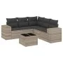 Set de sofás de jardín 6 pzas y cojines ratán sintético gris de , Conjuntos de jardín - Ref: Foro24-3254899, Precio: 439,97 €...