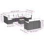 Set of 10-piece garden sofas with light gray synthetic rattan cushions by , Modular outdoor sofas - Ref: Foro24-3251769, Pric...