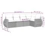 Garden sofa set and cushions 5 pieces light gray synthetic rattan by , Garden sets - Ref: Foro24-3253669, Price: 381,60 €, Di...