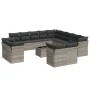 Set sofás jardín 14 pzas con cojines ratán sintético gris claro de , Conjuntos de jardín - Ref: Foro24-3250401, Precio: 1,00 ...