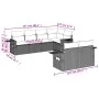 Gartensofagarnitur 7-teilig mit Kissen, hellgrauer PE-Rattan von , Gartensets - Ref: Foro24-3252749, Preis: 530,33 €, Rabatt: %