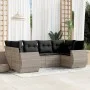 Garden sofa set 6 pieces and gray synthetic rattan cushions by , Modular outdoor sofas - Ref: Foro24-3221781, Price: 458,29 €...