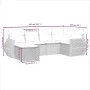 Garden sofa set 6 pieces and gray synthetic rattan cushions by , Garden sets - Ref: Foro24-3264108, Price: 434,31 €, Discount: %