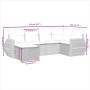 Set de sofás de jardín 6 pzas y cojines ratán sintético gris de , Conjuntos de jardín - Ref: Foro24-3264108, Precio: 411,02 €