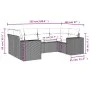 Garden sofa set 6 pieces and gray synthetic rattan cushions by , Garden sets - Ref: Foro24-3222981, Price: 454,05 €, Discount: %