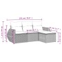 Set de sofás de jardín 4 pzas y cojines ratán sintético gris de , Conjuntos de jardín - Ref: Foro24-3221271, Precio: 283,02 €...