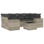 Garden sofa set 7 pieces with light gray PE rattan cushions by , Modular outdoor sofas - Ref: Foro24-3222321, Price: 487,13 €...
