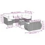 Set of 10-piece garden sofas with light gray synthetic rattan cushions by , Garden sets - Ref: Foro24-3254169, Price: 687,16 ...