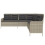 Gartensofa in L-Form mit Kissen aus hellem grauem PE-Rattan. von , Outdoor-Sofas - Ref: Foro24-369005, Preis: 364,82 €, Rabat...