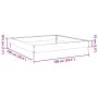 Arriate de acero blanco 100x100x18,5 cm de , Maceteros y jardineras - Ref: Foro24-851011, Precio: 34,67 €, Descuento: %