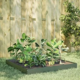 Stahlbeet in Olivgrün 100x100x18,5 cm von , Töpfe und Pflanzgefäße - Ref: Foro24-851013, Preis: 35,90 €, Rabatt: %