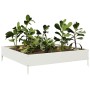 Beet aus weißem Stahl 100x100x26 cm von , Töpfe und Pflanzgefäße - Ref: Foro24-851018, Preis: 41,36 €, Rabatt: %