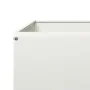 Beet aus weißem Stahl 100x100x26 cm von , Töpfe und Pflanzgefäße - Ref: Foro24-851018, Preis: 40,67 €, Rabatt: %