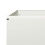 Beet aus weißem Stahl 100x100x26 cm von , Töpfe und Pflanzgefäße - Ref: Foro24-851018, Preis: 41,36 €, Rabatt: %