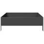 Schwarzes Stahlbeet 100x100x26 cm von , Töpfe und Pflanzgefäße - Ref: Foro24-851024, Preis: 52,91 €, Rabatt: %
