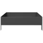 Schwarzes Stahlbeet 100x100x26 cm von , Töpfe und Pflanzgefäße - Ref: Foro24-851024, Preis: 51,99 €, Rabatt: %