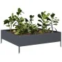 Arriate de acero gris antracita 100x100x33,5 cm by , Pots and planters - Ref: Foro24-851026, Price: 55,91 €, Discount: %
