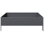Anthrazitgraues Stahlbeet 100x100x33,5 cm von , Töpfe und Pflanzgefäße - Ref: Foro24-851026, Preis: 57,00 €, Rabatt: %