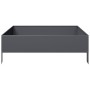 Anthrazitgraues Stahlbeet 100x100x33,5 cm von , Töpfe und Pflanzgefäße - Ref: Foro24-851026, Preis: 57,00 €, Rabatt: %