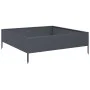 Arriate de acero gris antracita 100x100x33,5 cm by , Pots and planters - Ref: Foro24-851026, Price: 55,91 €, Discount: %