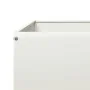 Arriate de acero blanco 100x100x25 cm by , Pots and planters - Ref: Foro24-851032, Price: 55,96 €, Discount: %