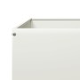 Weißes Stahlbeet 100x100x25 cm von , Töpfe und Pflanzgefäße - Ref: Foro24-851032, Preis: 56,92 €, Rabatt: %