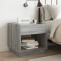 Mesa de centro con Infinity LED gris Sonoma 50x50x50 cm by , Nightstands - Ref: Foro24-3284089, Price: 84,60 €, Discount: %