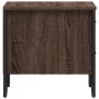 Nachttisch aus braunem Eichenfurnierholz, 40x30x40 cm. von , Nachttische - Ref: Foro24-848522, Preis: 34,01 €, Rabatt: %