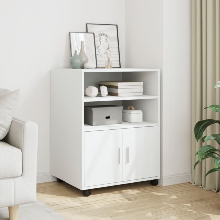 Rollschrank aus weißem Ingenieurholz 60x48x81 cm von , Aktenschränke - Ref: Foro24-853164, Preis: 82,22 €, Rabatt: %