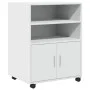 Rollschrank aus weißem Ingenieurholz 60x48x81 cm von , Aktenschränke - Ref: Foro24-853164, Preis: 80,96 €, Rabatt: %
