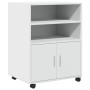 Rollschrank aus weißem Ingenieurholz 60x48x81 cm von , Aktenschränke - Ref: Foro24-853164, Preis: 82,22 €, Rabatt: %