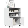 Rollschrank aus weißem Ingenieurholz 60x48x81 cm von , Aktenschränke - Ref: Foro24-853164, Preis: 82,22 €, Rabatt: %