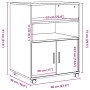 Rollschrank aus weißem Ingenieurholz 60x48x81 cm von , Aktenschränke - Ref: Foro24-853164, Preis: 82,22 €, Rabatt: %