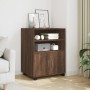Armario con ruedas madera ingeniería marrón roble 60x48x81 cm by , Filing cabinets - Ref: Foro24-853170, Price: 89,69 €, Disc...