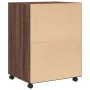 Armario con ruedas madera ingeniería marrón roble 60x48x81 cm by , Filing cabinets - Ref: Foro24-853170, Price: 89,69 €, Disc...