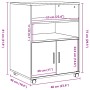 Armario con ruedas madera ingeniería marrón roble 60x48x81 cm by , Filing cabinets - Ref: Foro24-853170, Price: 89,69 €, Disc...