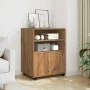 Engineered oak wood artisan wardrobe with wheels, 60x48x81 cm. by , Filing cabinets - Ref: Foro24-853172, Price: 90,25 €, Dis...