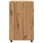 Armario con ruedas madera ingeniería roble artisian 60x48x81 cm de , Armarios archivadores - Ref: Foro24-853172, Precio: 91,8...
