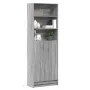Aparador con LED madera ingeniería gris Sonoma 69x32,5x200 cm de , Aparadores - Ref: Foro24-3307910, Precio: 123,66 €, Descue...