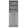Aparador con LED madera ingeniería gris Sonoma 69x32,5x200 cm de , Aparadores - Ref: Foro24-3307910, Precio: 123,66 €, Descue...
