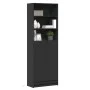 Aparador con LED madera de ingeniería negro 69x32,5x200 cm de , Aparadores - Ref: Foro24-3307906, Precio: 142,03 €, Descuento: %