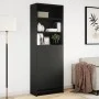 Aparador con LED madera de ingeniería negro 69x32,5x200 cm de , Aparadores - Ref: Foro24-3307906, Precio: 142,03 €, Descuento: %