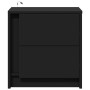 Mesitas de noche con luces LED 2 uds madera ingeniería negra de , Mesitas de noche - Ref: Foro24-852050, Precio: 94,21 €, Des...