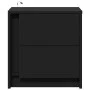 Mesitas de noche con luces LED 2 uds madera ingeniería negra by , Nightstands - Ref: Foro24-852050, Price: 93,05 €, Discount: %